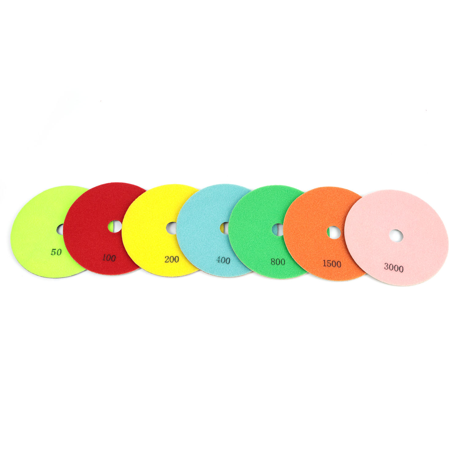 Wet stone diamond polishing pads