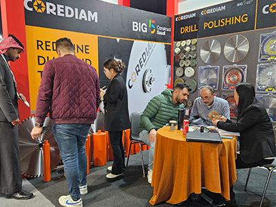 Corediam team brings diamond tools to BIG5 Saudi!