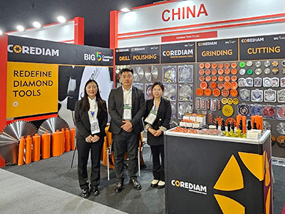 Corediam team brings diamond tools to BIG5 Saudi!