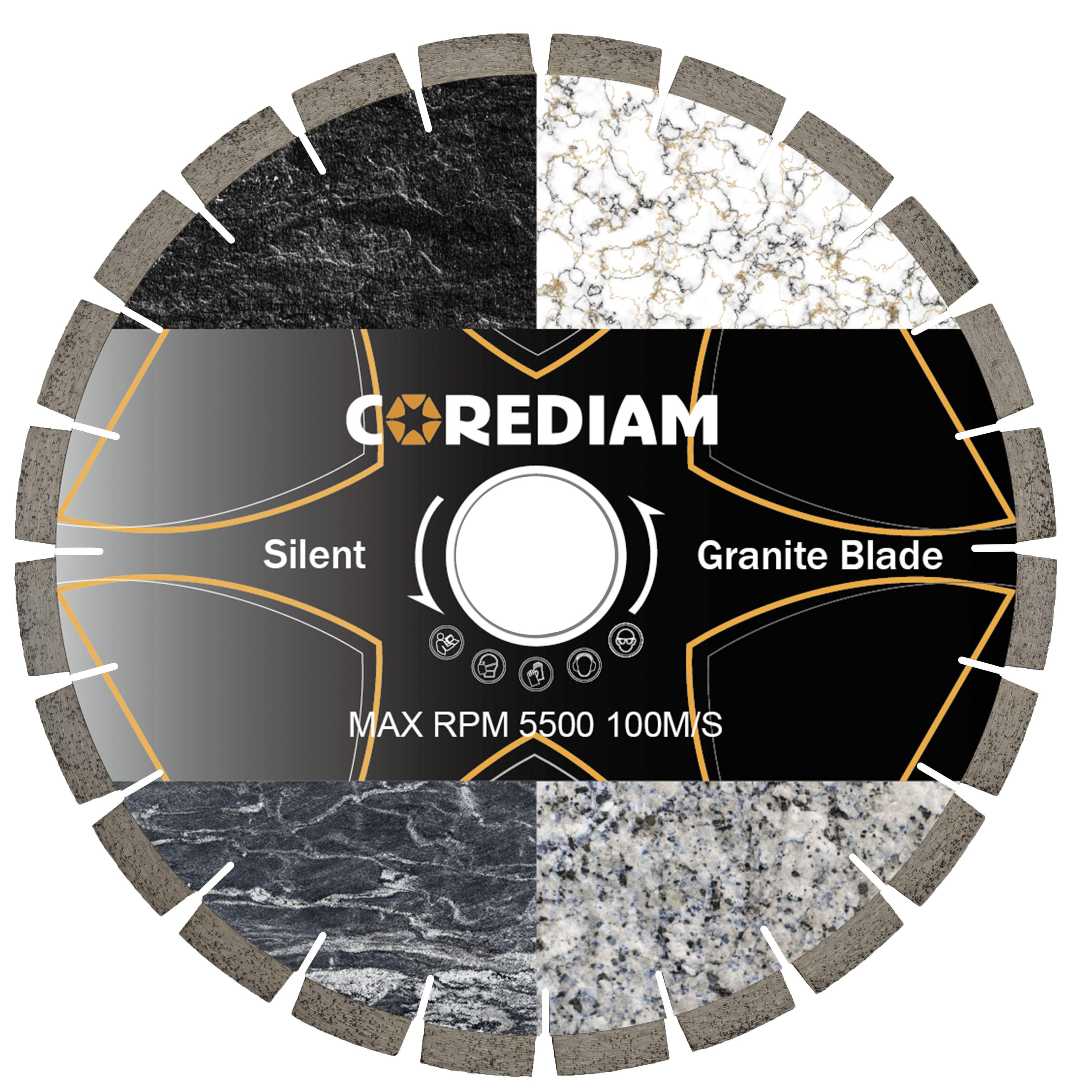 Silent Type Diamond Cutting Disc for Granite Cutting