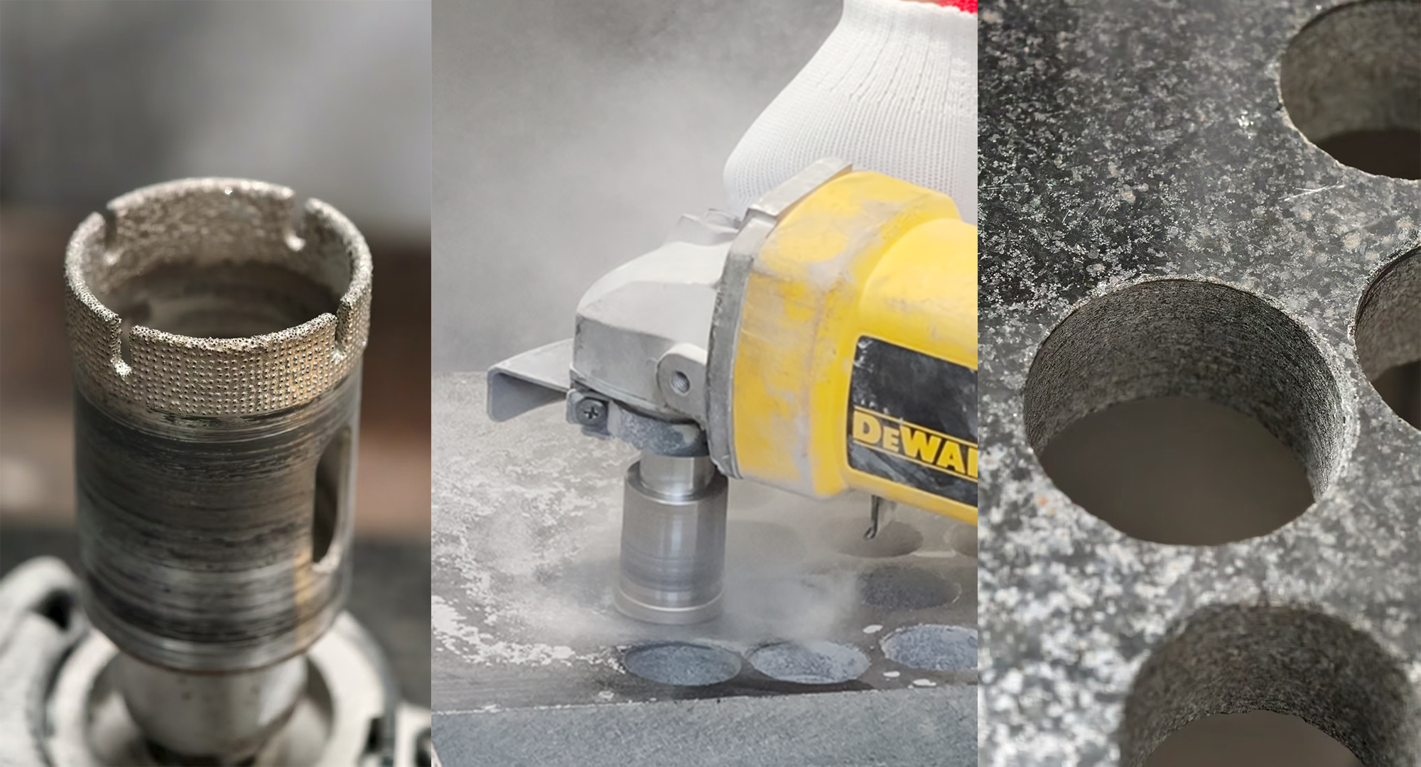 Vacuum brazed Diamond Hole core bits for marble