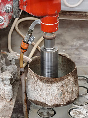 Lightning Segment Diamond core drill with 10mm segment height