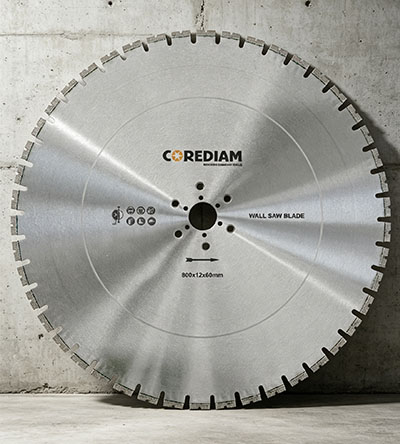 800mm Array pattern wall saw blade for reinforced concrete