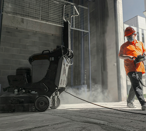 Concrete Floor Grinding in a 500–600 m² Factory Workshop
