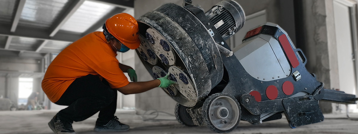 Concrete Floor Grinding in a 500–600 m² Factory Workshop