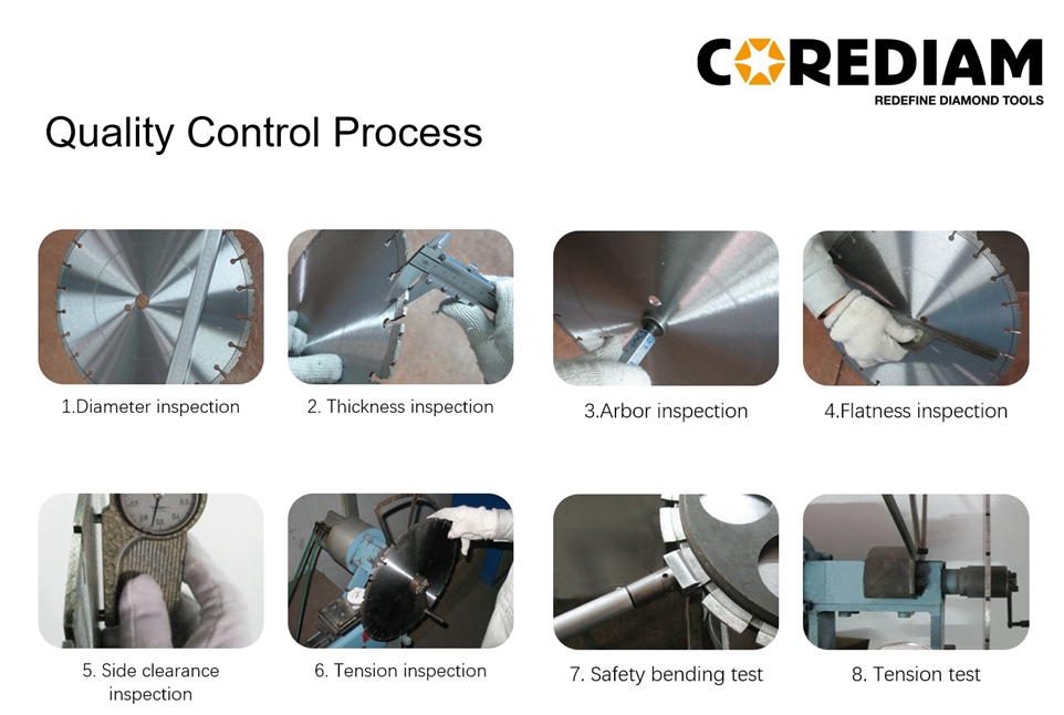 Array Pattern Laser Welded Concrete Blade