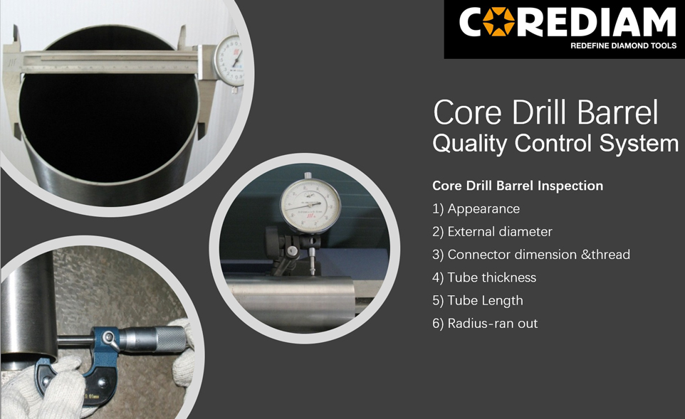 Core Drill Barrel Inspection