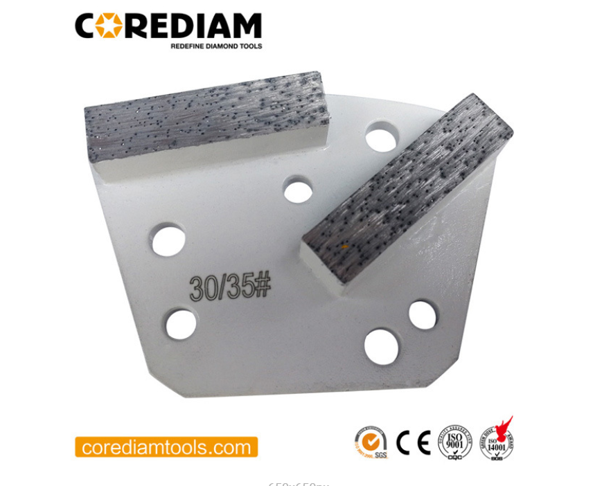 Zapatos de molienda de diamantes blastrac para concreto y piso de terrazo