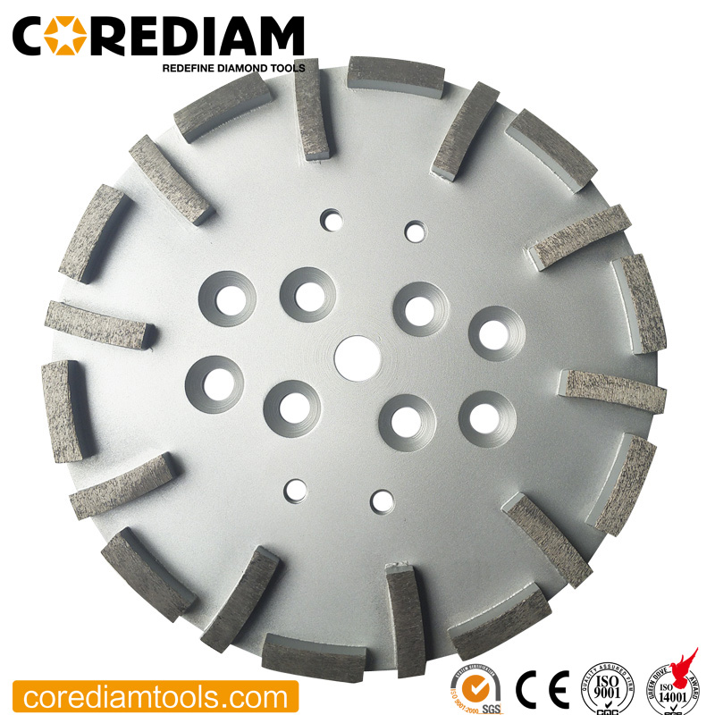 Placa de molienda de diamantes de 254 mm para el molinillo de 250 pistas
