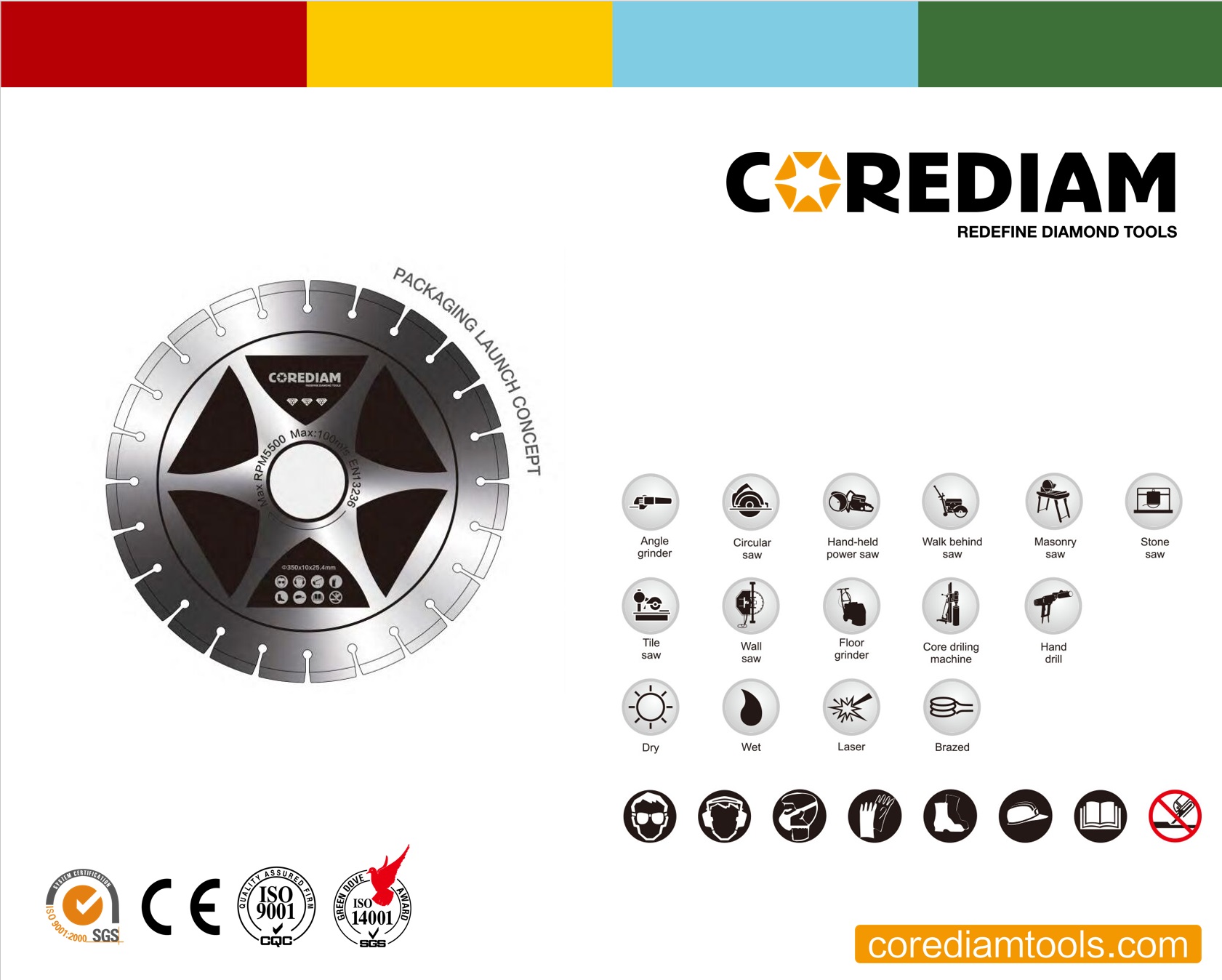 350mm Laser Welded Concrete-Ring Type Blade