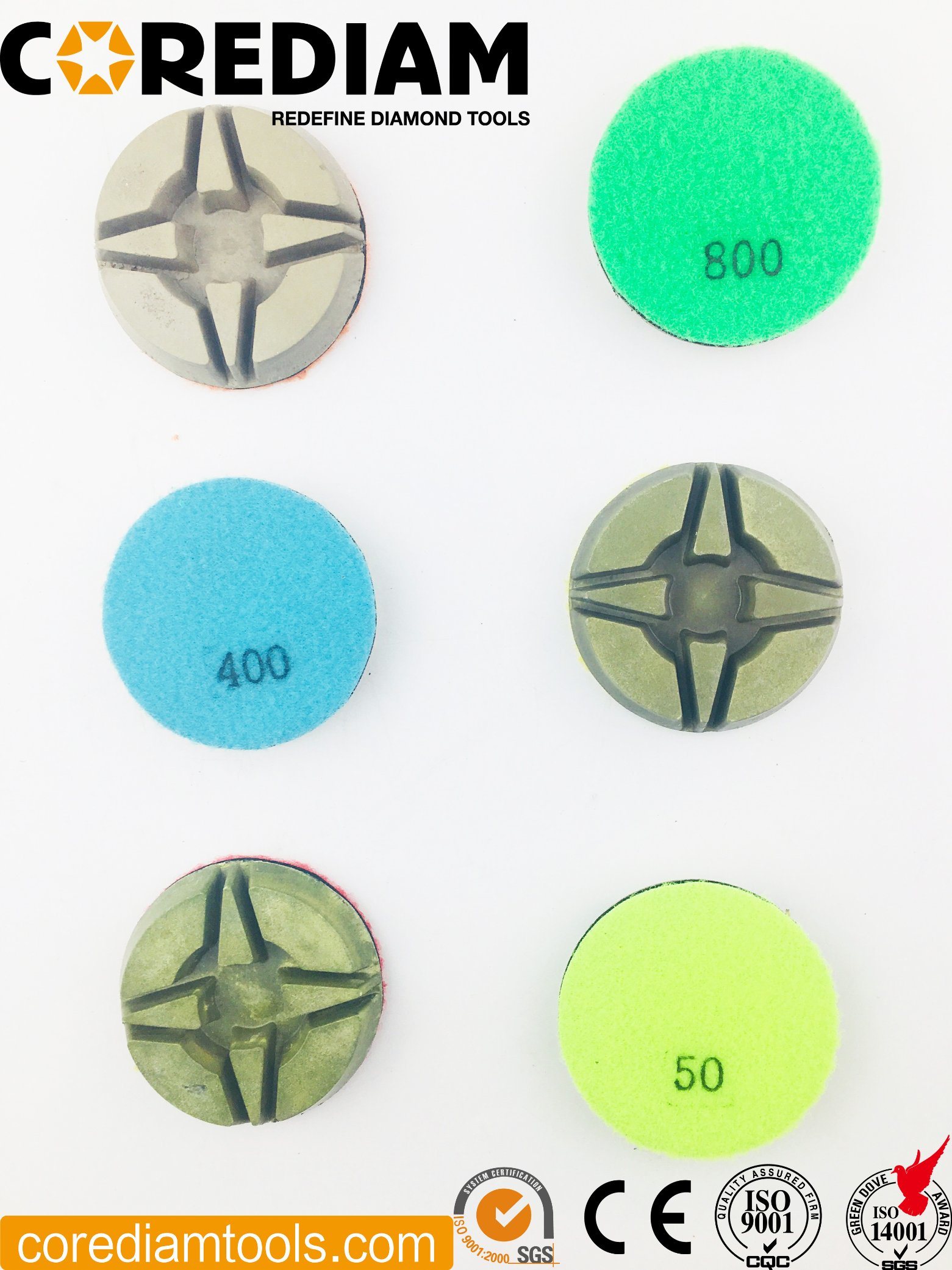 Star Type Floor Polishing Pads For Wet Polishing