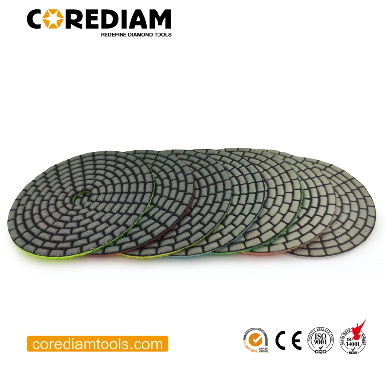 Diamond Dry Polishing Pads for Granite, Marble