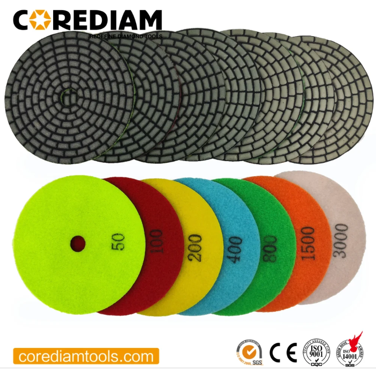 Diamond Dry Polishing Pads for Granite, Marble