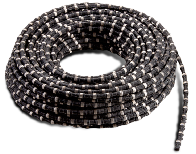 Rubber Coated Diamond Wire Saw for Reinforce Concrete Cutting