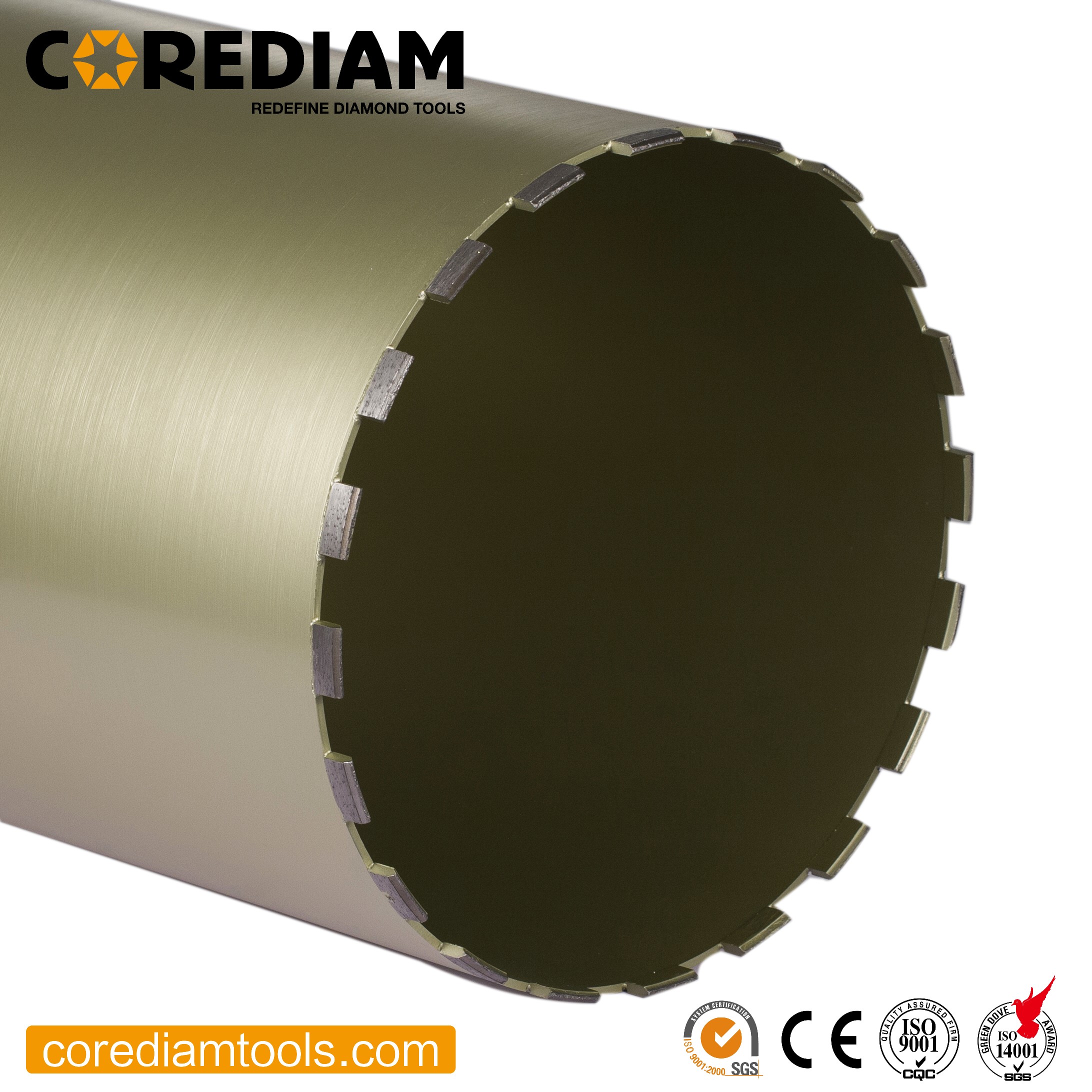 Roof-top Segment For Diamond Core Drill Bits