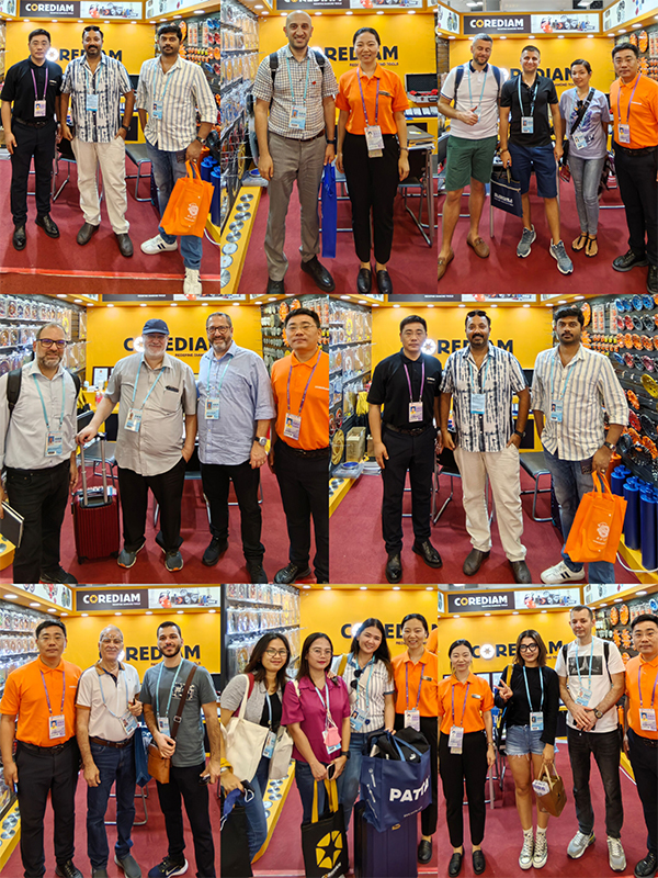 There was an endless stream of customers at the Corediam booth at the 134th Canton Fair.