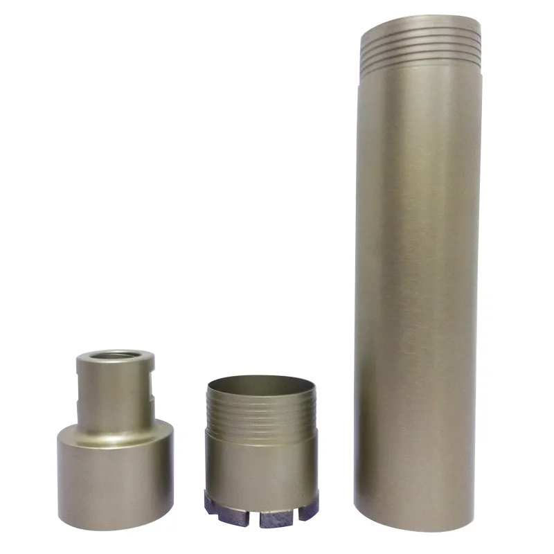 Three Parts Diamond Core Drill Bits