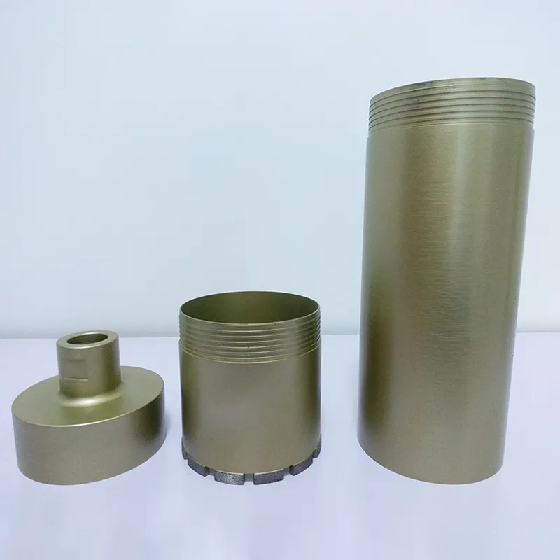 Three Parts Diamond Core Drill Bits