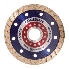 4.5 Inch Dry And Wet Cutting Diamond Turbo Saw Blade For Angle Grinder