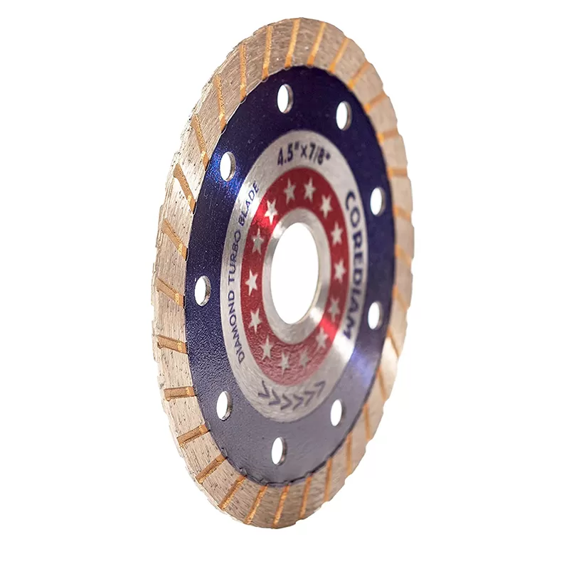 4.5 Inch Dry And Wet Cutting Diamond Turbo Saw Blade For Angle Grinder