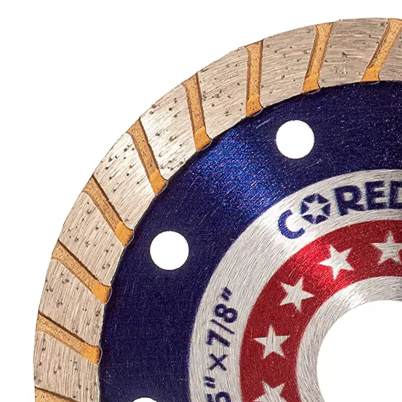 4.5 Inch Dry And Wet Cutting Diamond Turbo Saw Blade For Angle Grinder