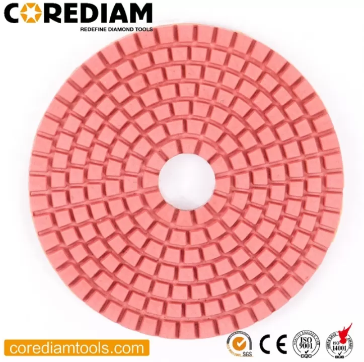 100mm Flexible Diamond Wet Polishing Pads for Marble & Granite