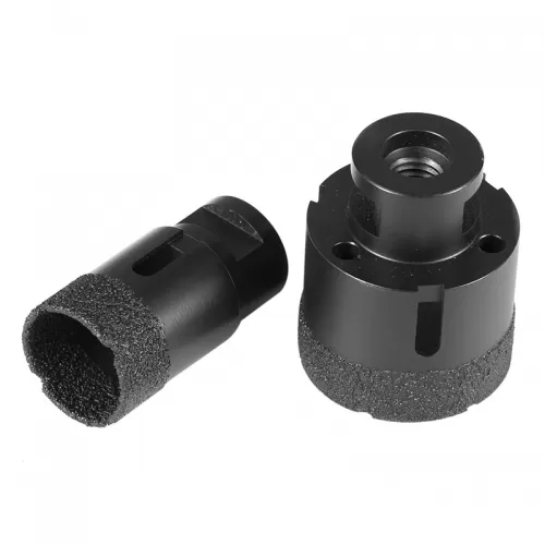 Vacuum brazed core bits