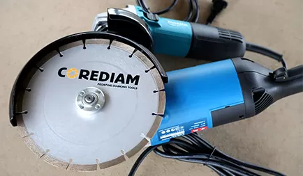Diamond blade for angle grinder