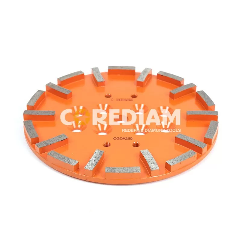 250mm Diamond Grinding disc For Dry And Wet Grinding Concrete