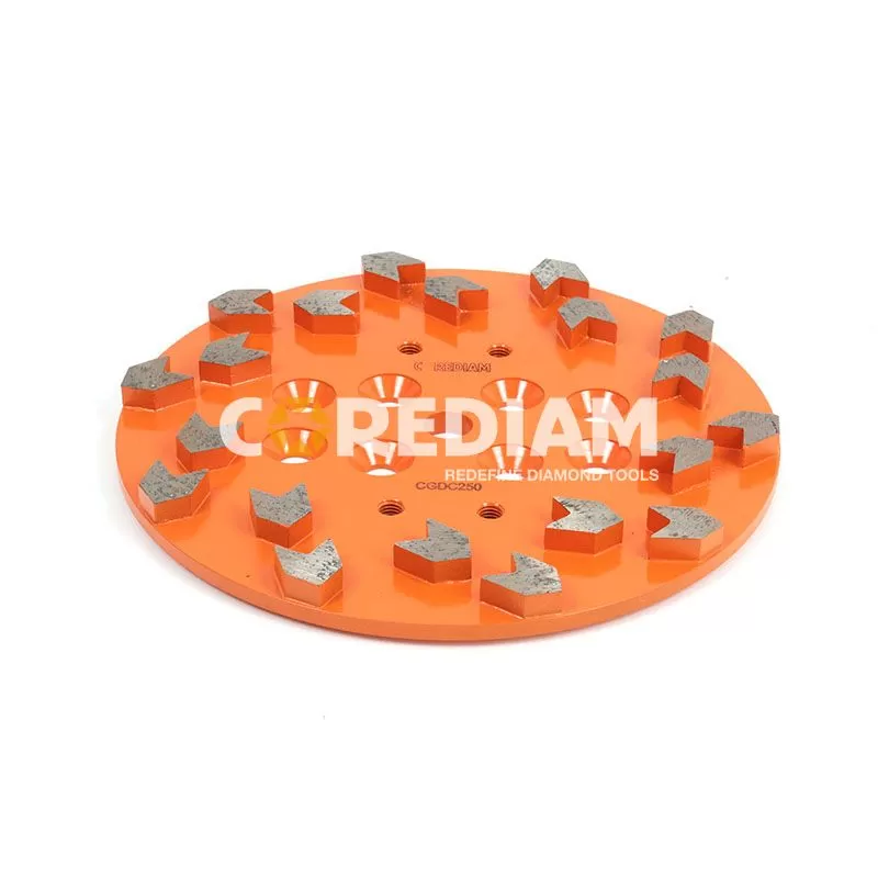 Arrow Segment 254mm Diamond Grinding Disc For Concrete Grinding