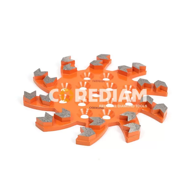 Star Type 254mm Silver Brazed Grinding Disc With Light Steel Core