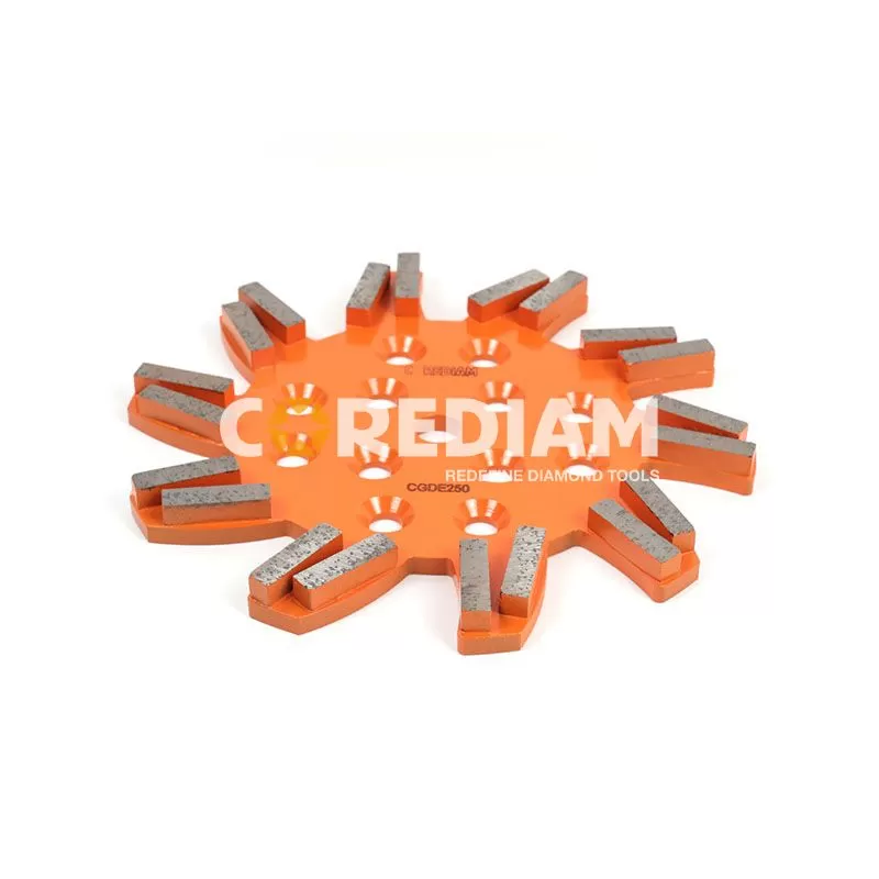 Star Type 254mm Silver Brazed Grinding Disc With Light Steel Core