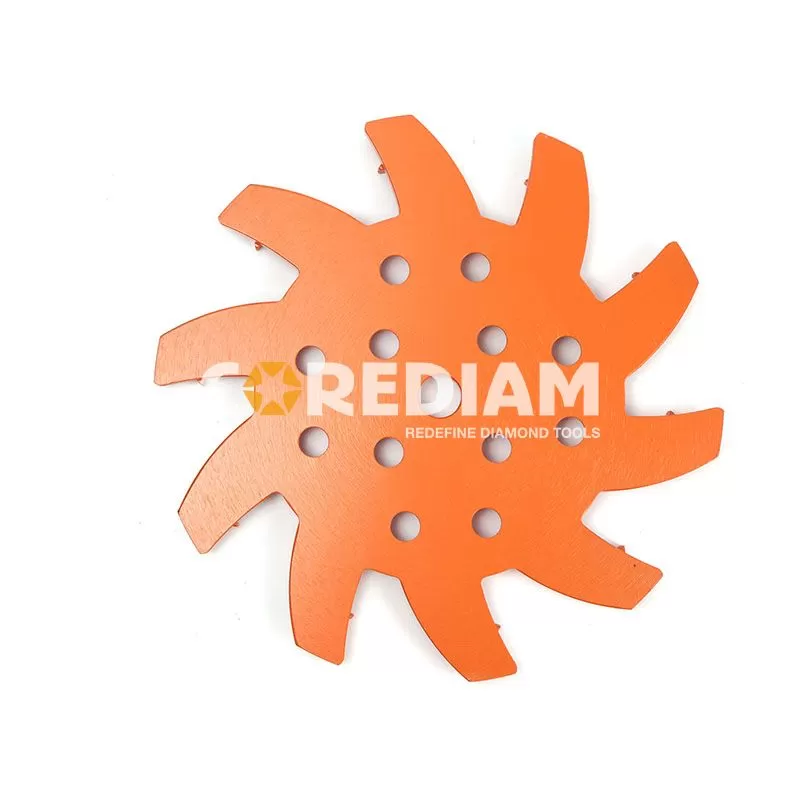 Star Type 254mm Silver Brazed Grinding Disc With Light Steel Core