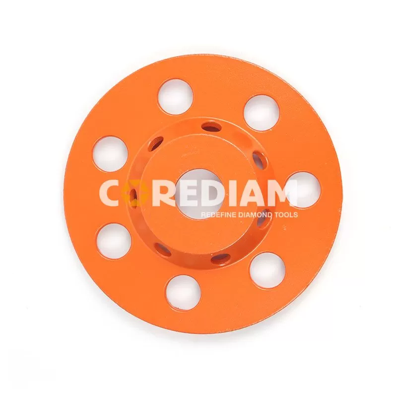 Diamond grinding cup wheel for concrete dry and wet grinding