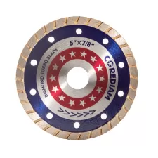 Sintered hot-pressed diamond turbo saw blade