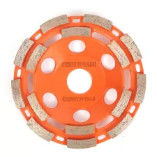 115mm silver brazed double row diamond grinding cup wheel