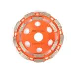 115mm silver brazed double row diamond grinding cup wheel