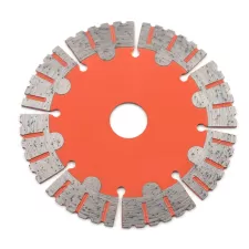 hot-pressed diamond turbo cutting blade with protective teeth