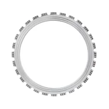 Ring saw blade with turbo segment