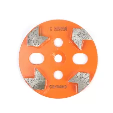 Arrow segment round grinding plate