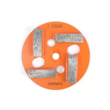 Round Grinding plate with flat segment