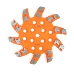 Star Type 250mm Silver Brazed Grinding Disc | Light Steel Core | Floor Grinding