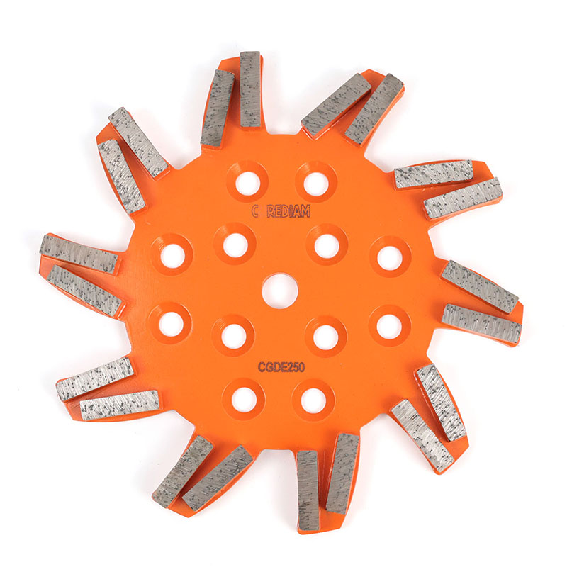 Disco de rectificador soldado plateado de 254 mm