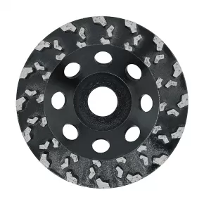 Concrete diamond grinding cup wheel with fast grinding