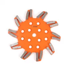 254mm Silver Brazed Star Diamond Grinding Disc