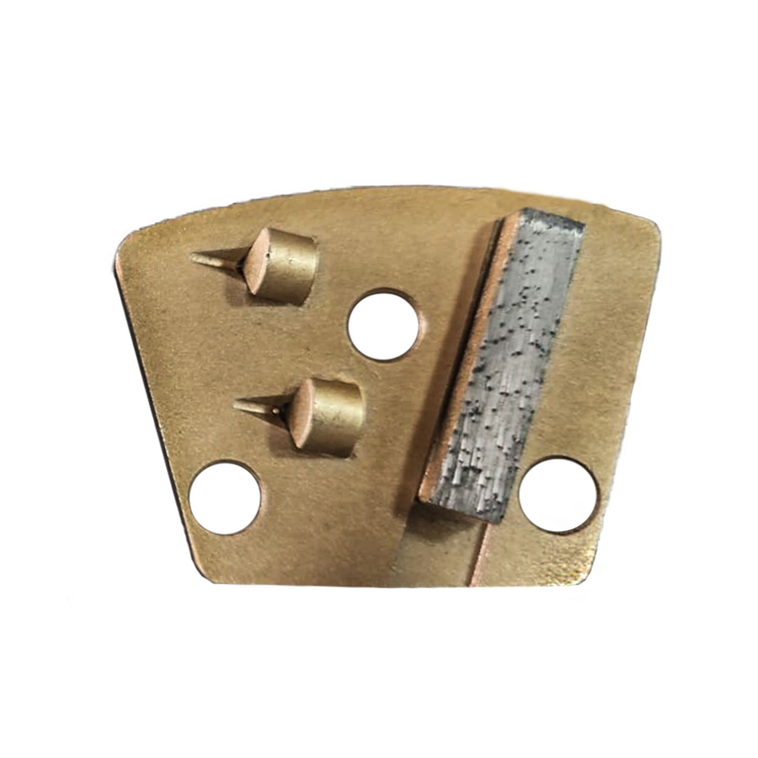 2PCD+1Bar Segment Trapezoid Diamond Grinding Shoes