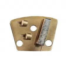 2PCD+1Bar Segment Trapezoid Diamond Grinding Shoes