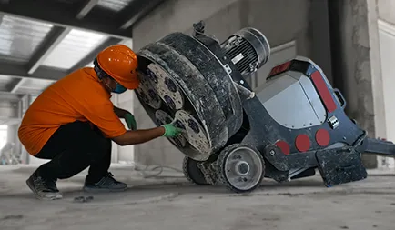 Concrete Floor Grinding in a 500–600 m² Factory Workshop