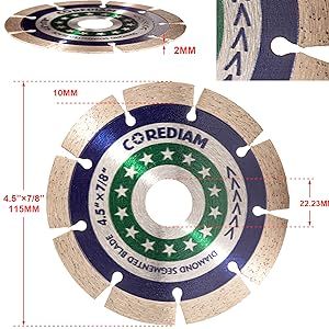 4.5 inch Segmented gerenal purpose cutting diamond saw blade