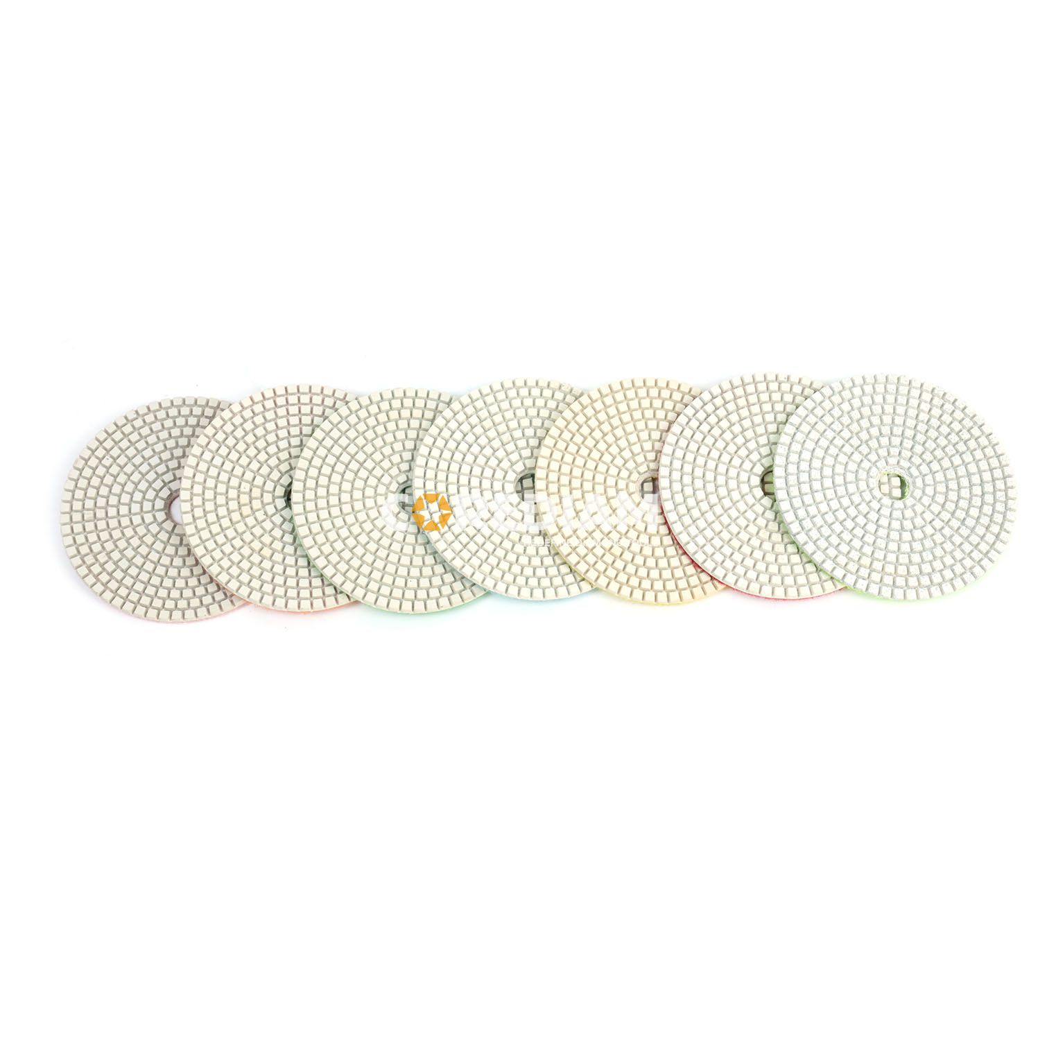 100mm Flexible Diamond Wet Polishing Pads for Marble